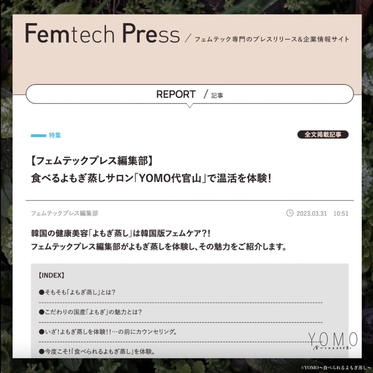 Femtech Pressの記事画像