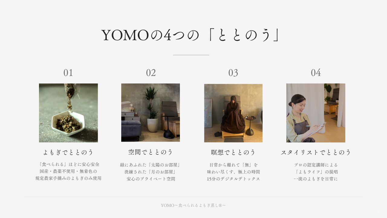 YOMOの4つのととのう